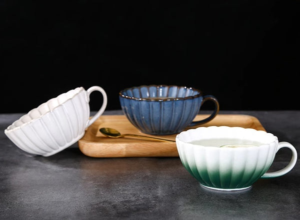 Coffee Cup Mug Vintage Ceramic Breakfast Cup