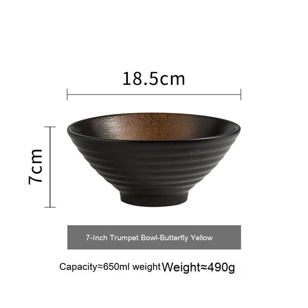 Japanese Style Ceramic Ramen Bowl