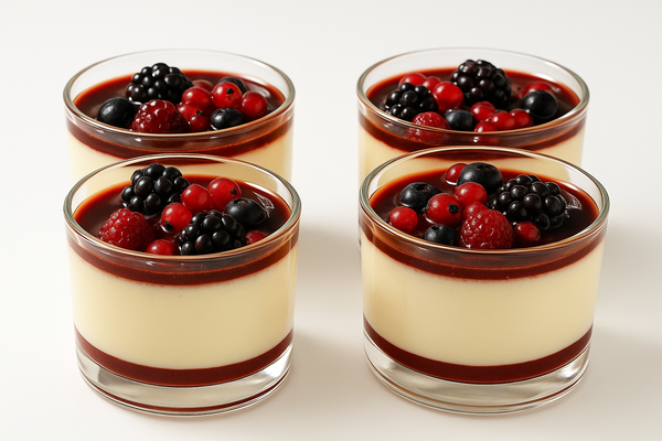 Coppa Creme Brulee & Berries Desserts (12 Per Order)