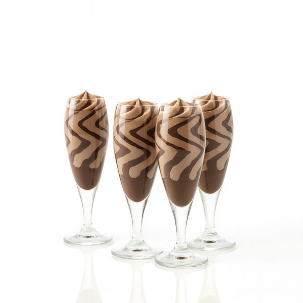 Hazelnut Chocolate Flutes Desserts (8 Per Order)